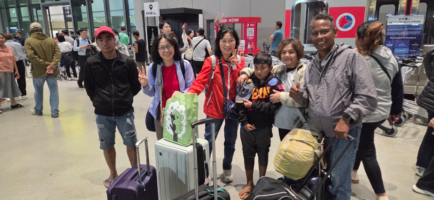 필리핀 선교 출국 모습